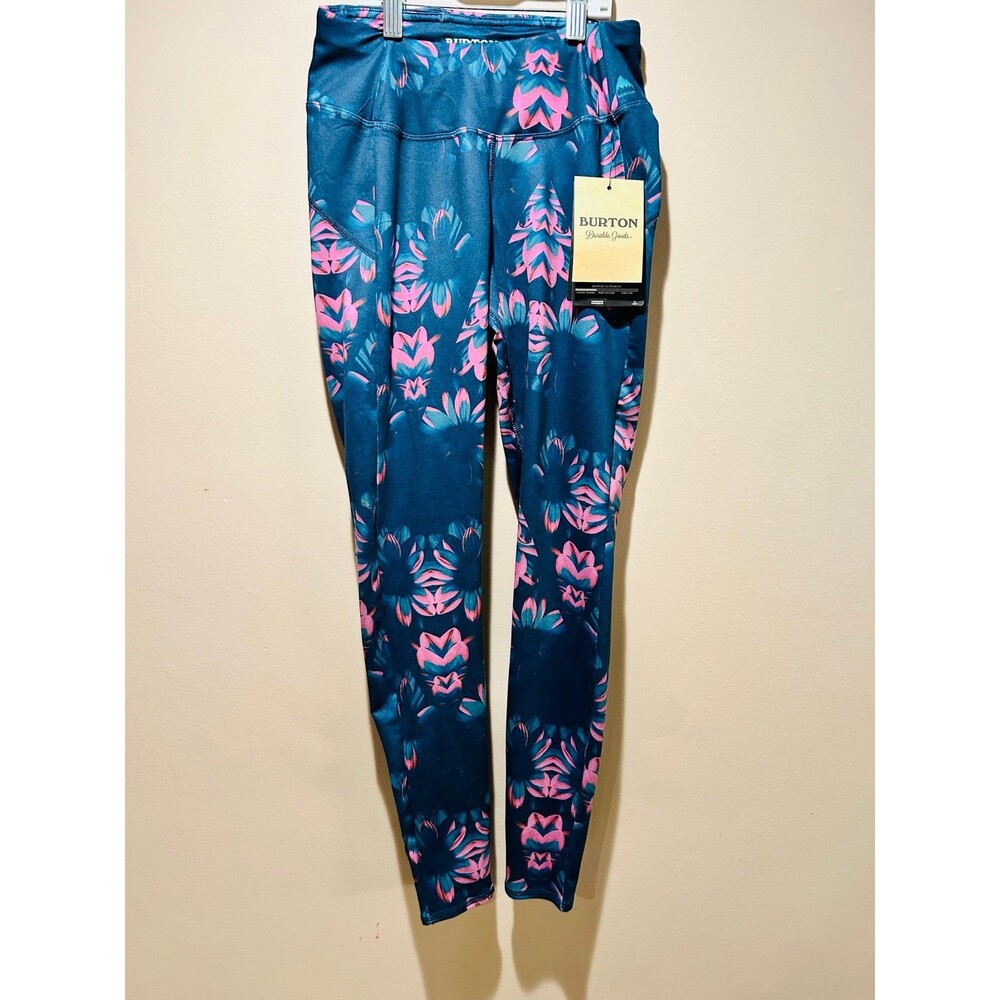 Burton Women’s Small navy and pink Leggings NWT